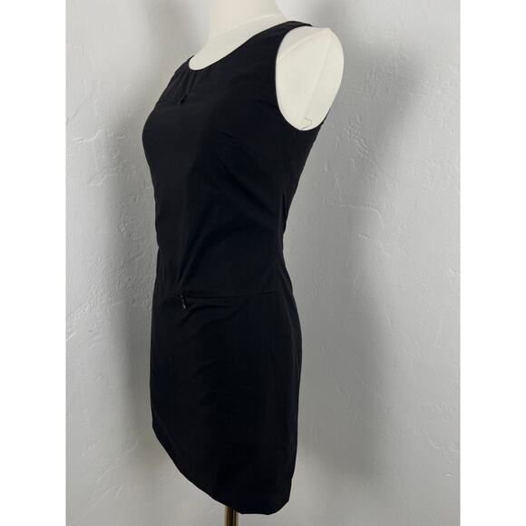 J's Exte BODY CON MINI DRESS Zippers Black (Womens: XS Size 2) - Picture 6 of 12